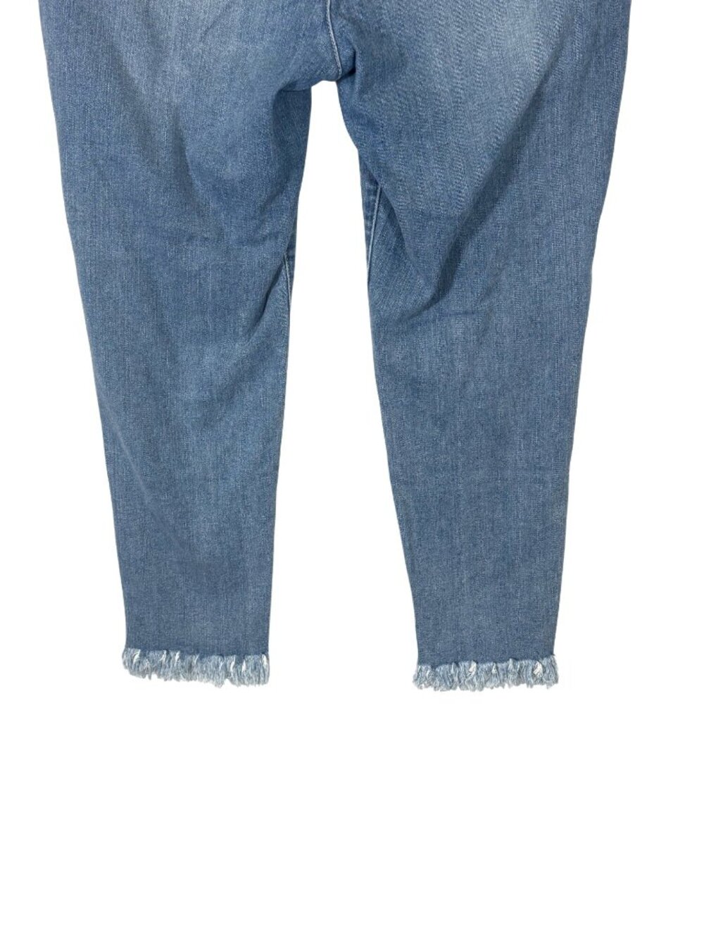 Democracy Ab Solution Distressed Crop Frayed Hem Jeans Size 14 - Picture 6 of 8